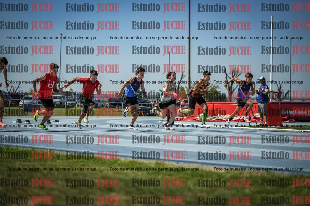 Fotos de los 100 m llanos de varones