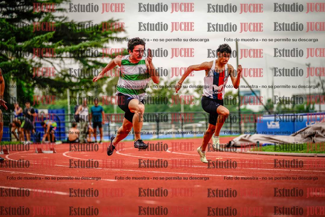Fotos de los 100 m llanos de varones