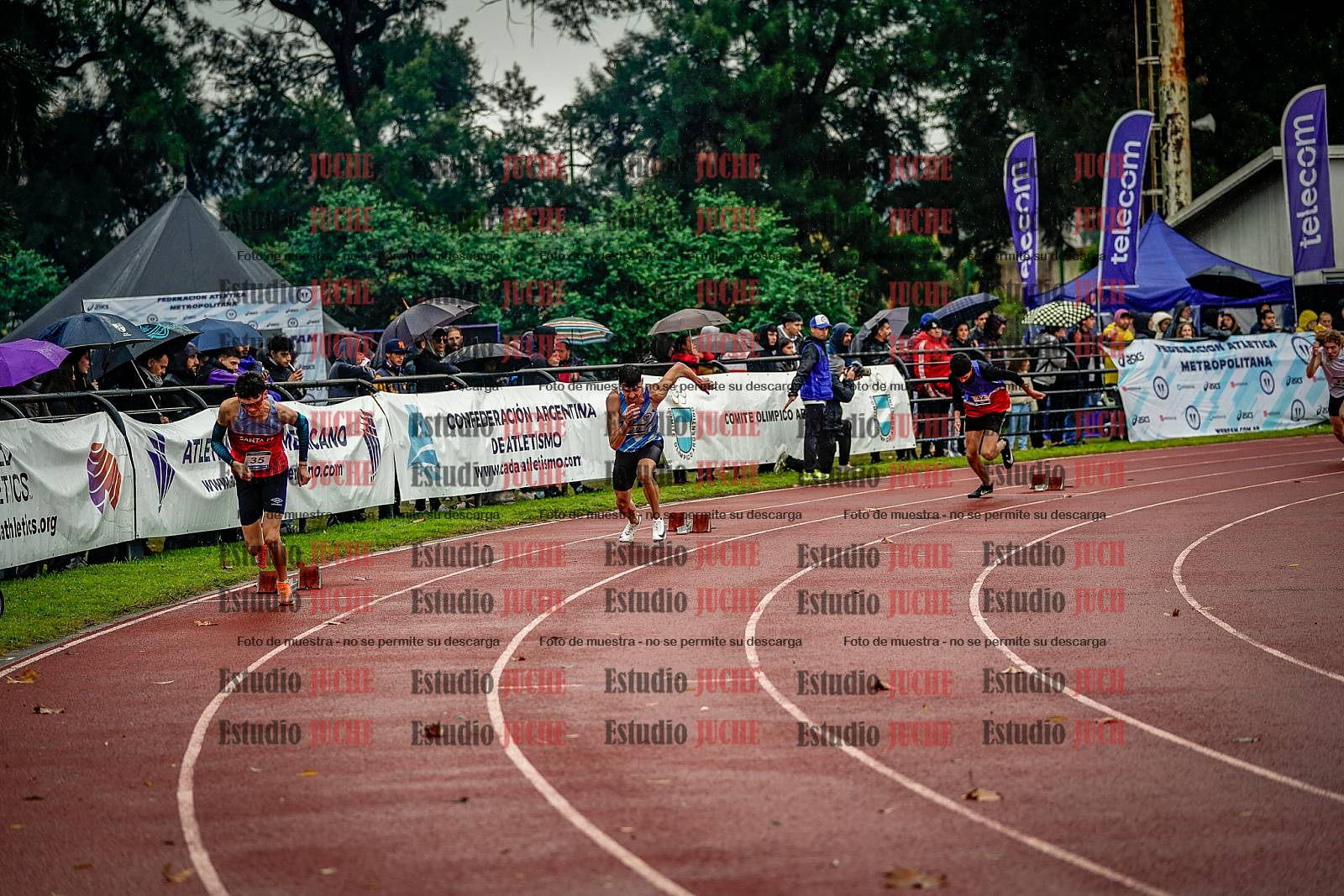 Fotos de los 400 m de varones