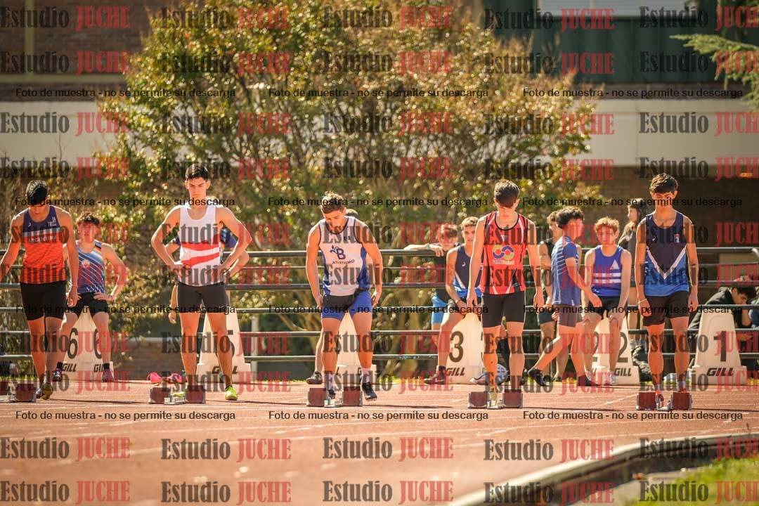 Fotos de los 100 m llanos de varones