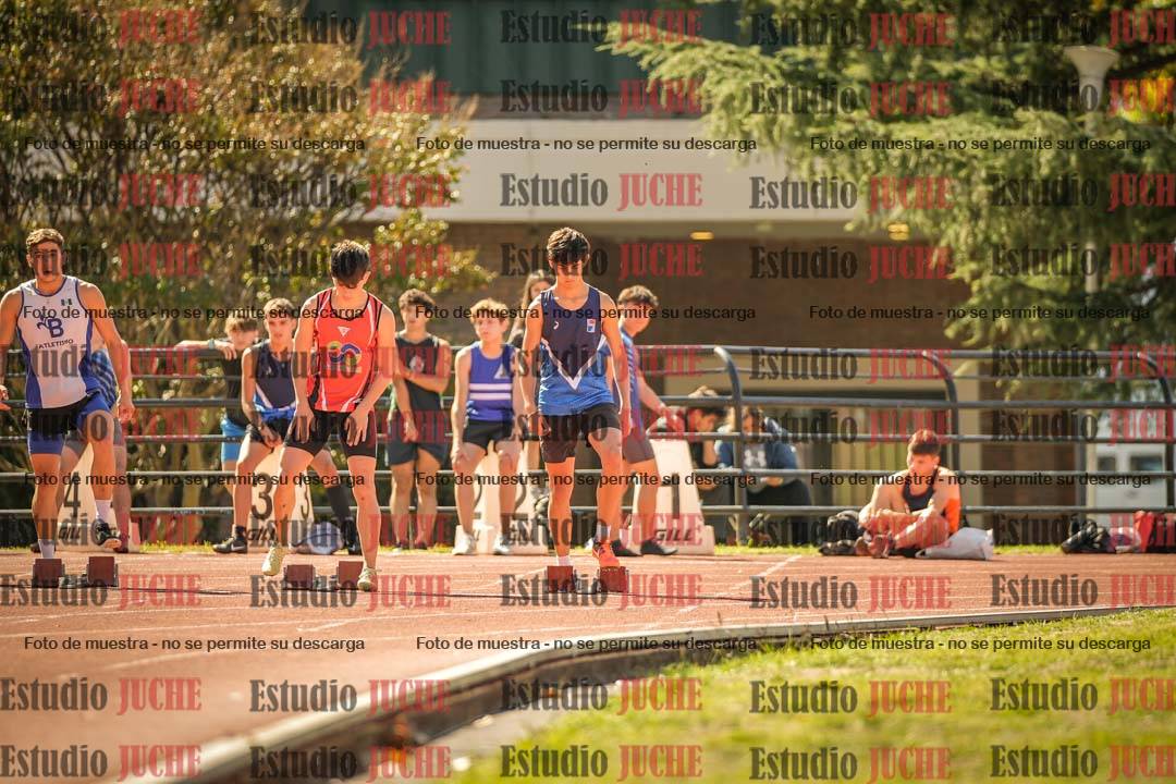 Fotos de los 100 m llanos de varones
