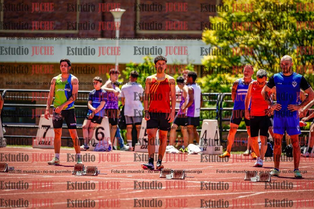 Fotos de los 100 m llanos de varones