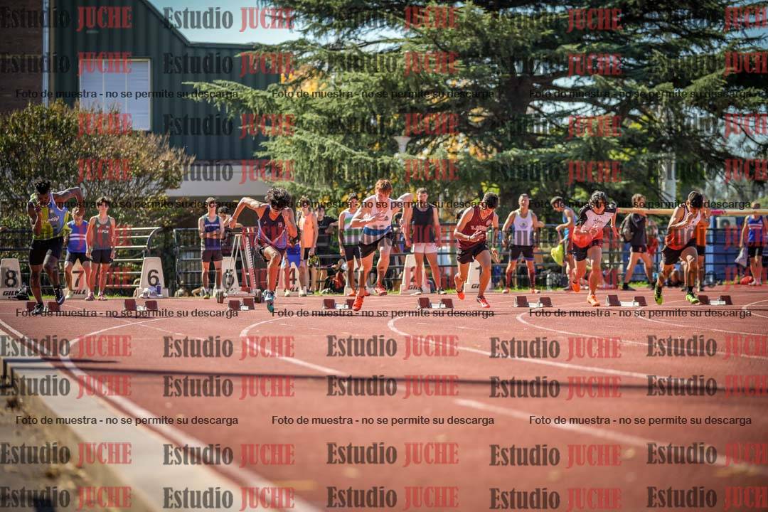 Fotos de los 100 m llanos de varones
