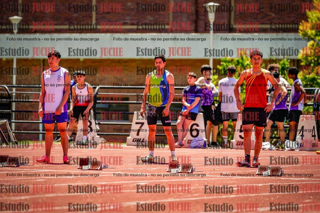 Fotos de los 100 m llanos de varones