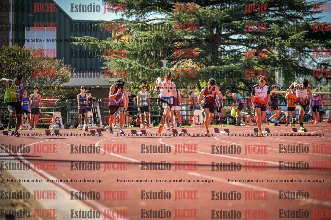 Fotos de los 100 m llanos de varones