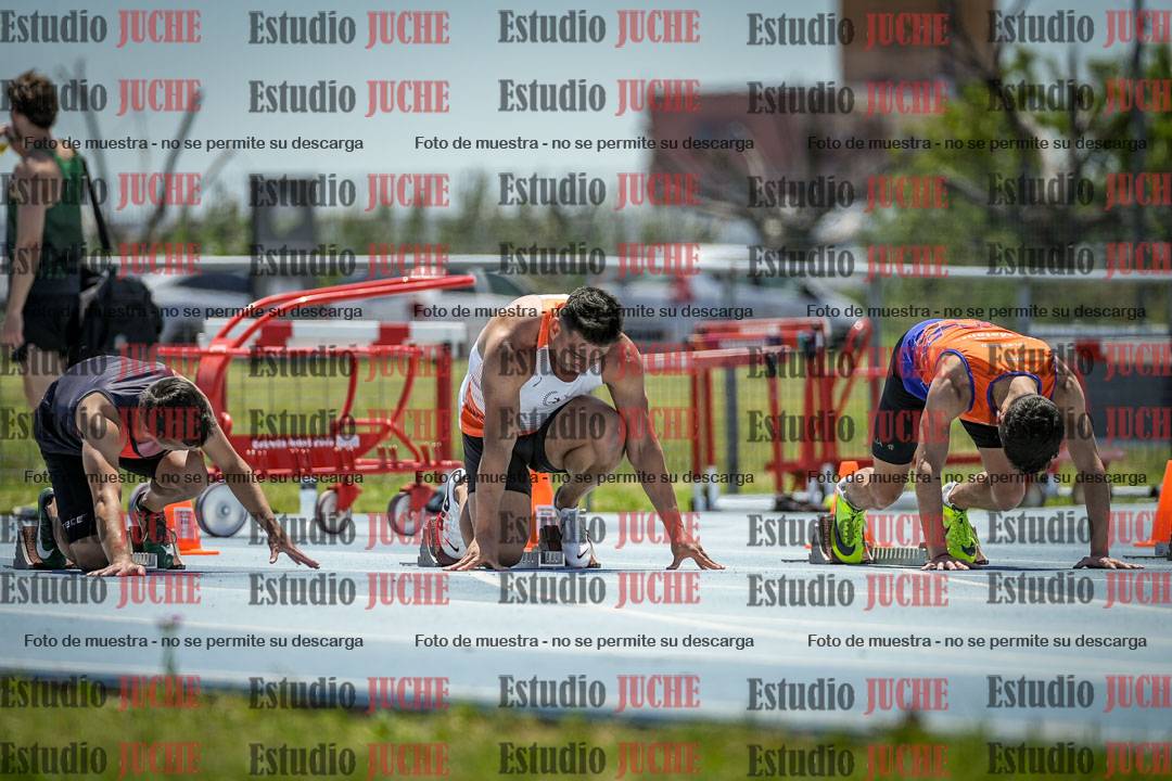 Fotos de los 100 m llanos de varones