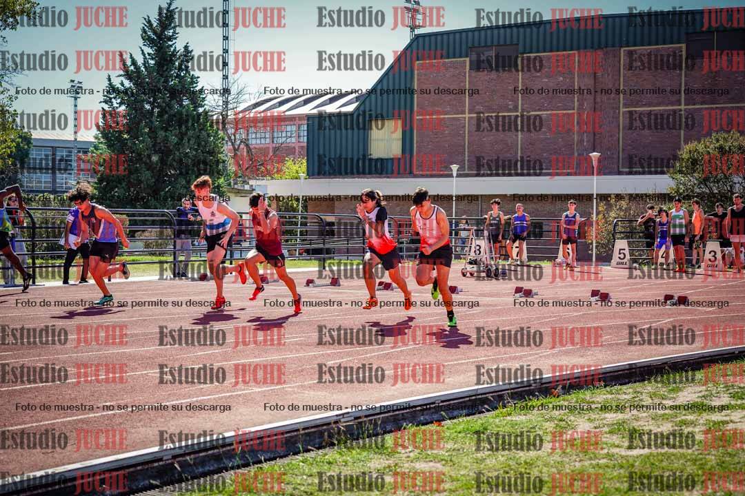 Fotos de los 100 m llanos de varones