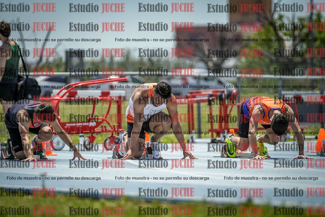 Fotos de los 100 m llanos de varones