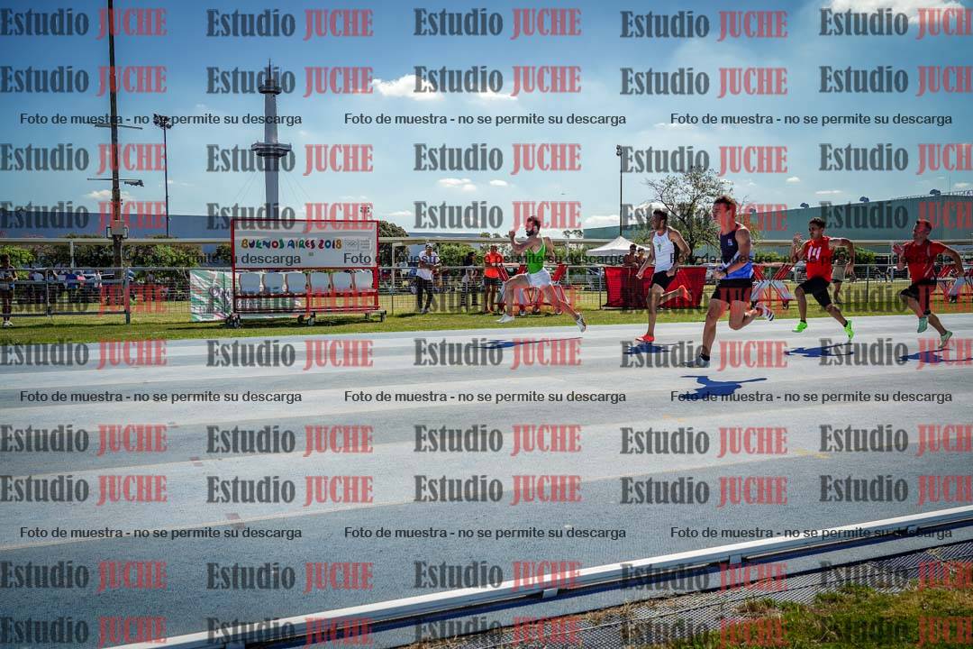 Fotos de los 100 m llanos de varones