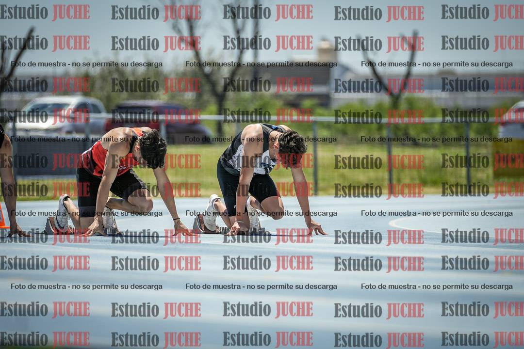 Fotos de los 100 m llanos de varones