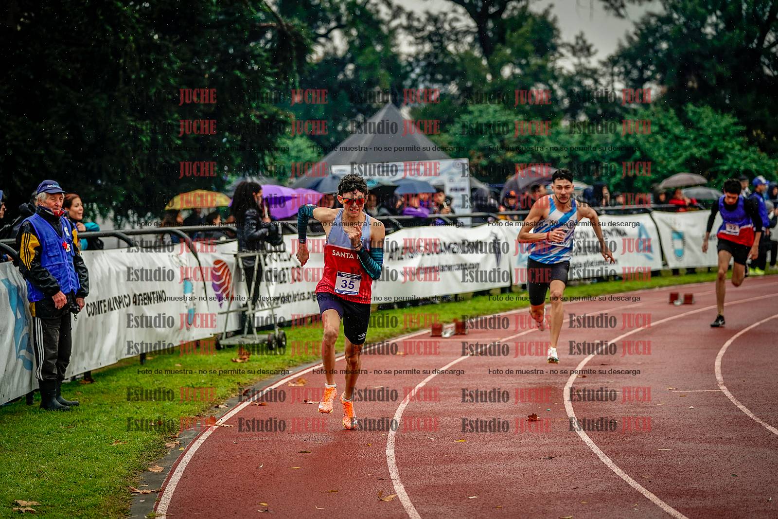 Fotos de los 400 m de varones