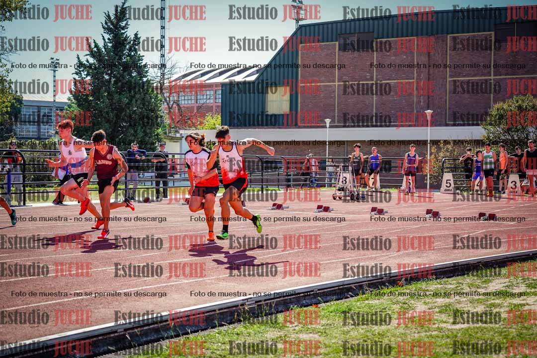 Fotos de los 100 m llanos de varones