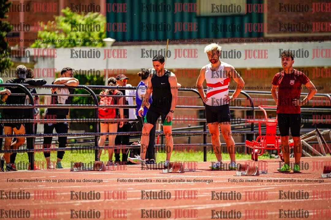 Fotos de los 100 m llanos de varones