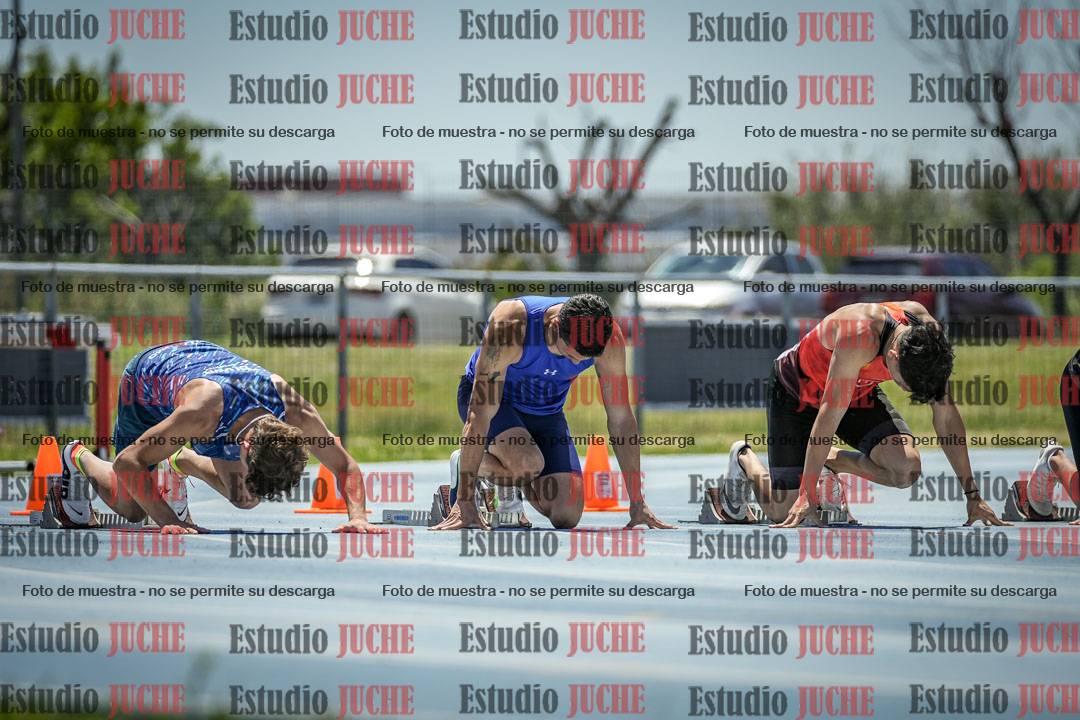 Fotos de los 100 m llanos de varones