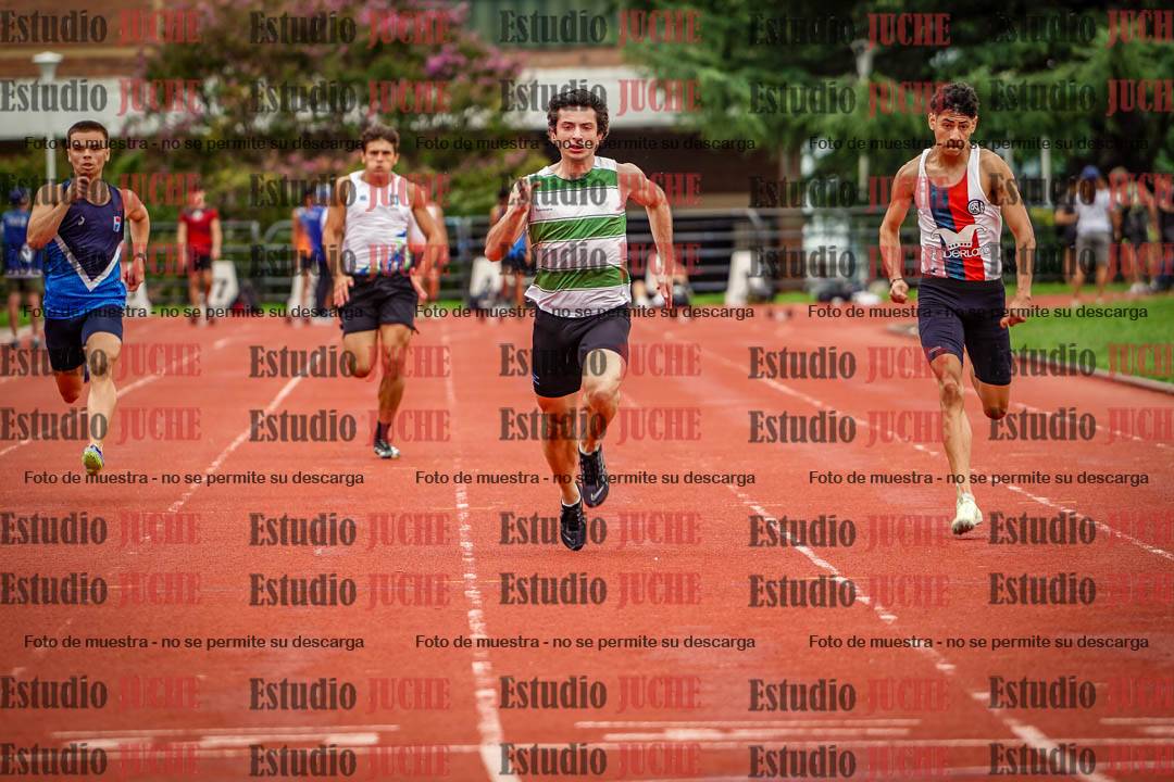 Fotos de los 100 m llanos de varones