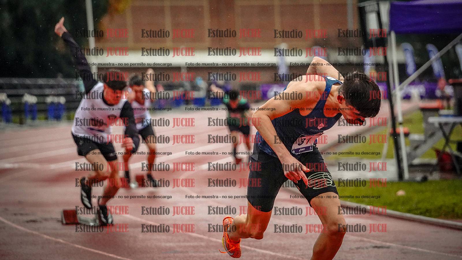 Fotos de los 400 m de varones