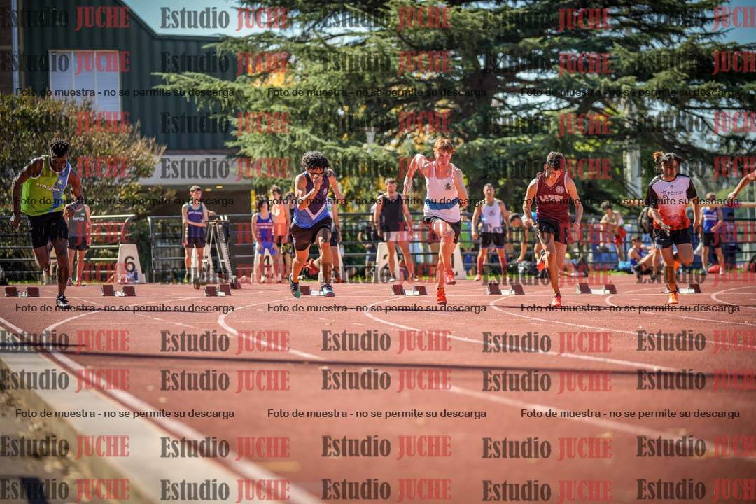 Fotos de los 100 m llanos de varones