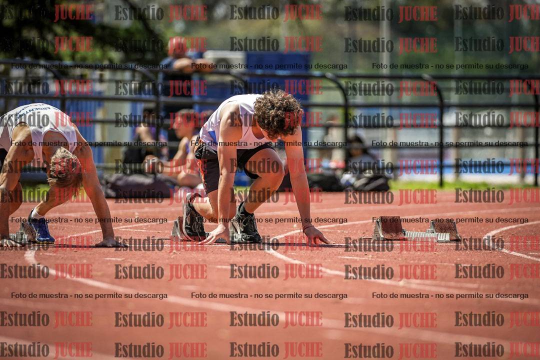 Fotos de los 100 m llanos de varones