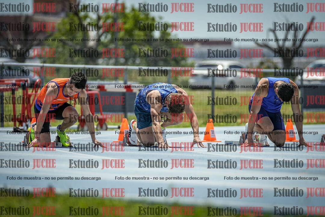 Fotos de los 100 m llanos de varones