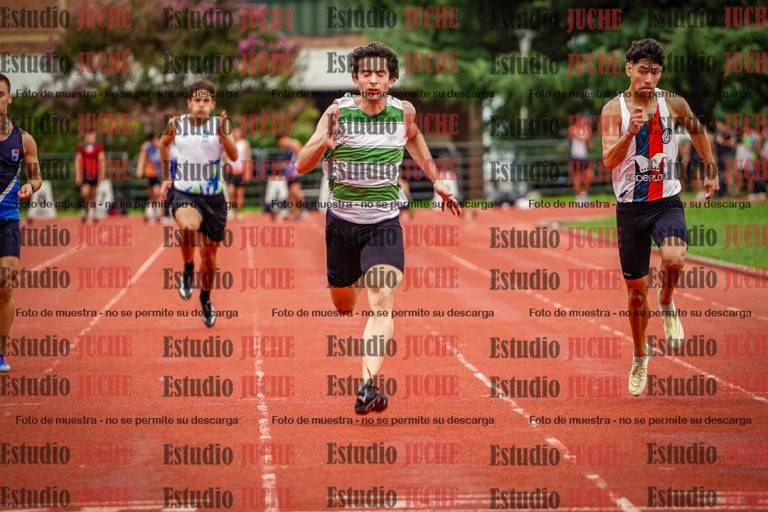 Fotos de los 100 m llanos de varones