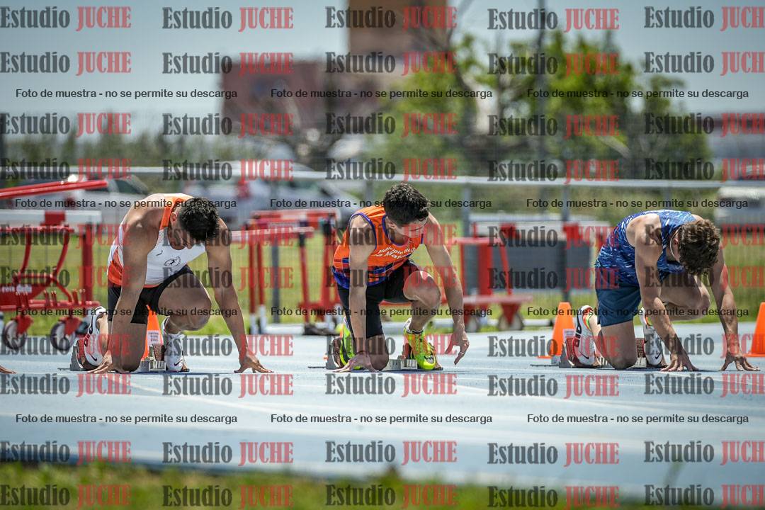 Fotos de los 100 m llanos de varones