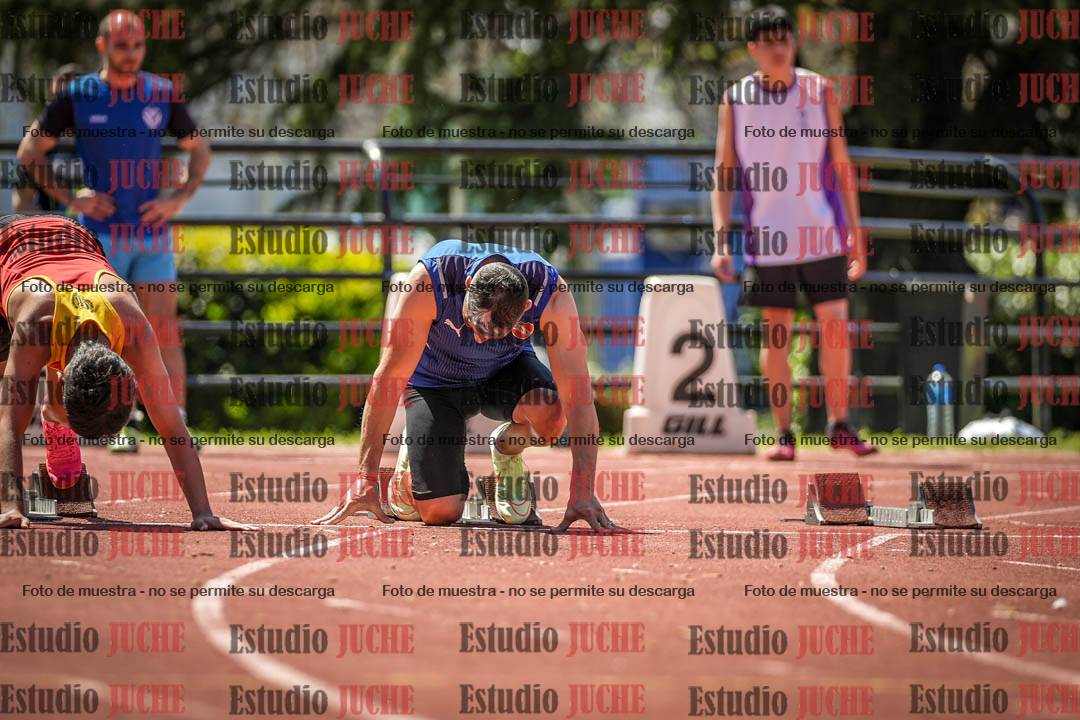 Fotos de los 100 m llanos de varones