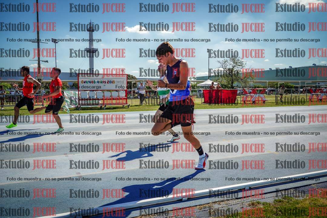 Fotos de los 100 m llanos de varones