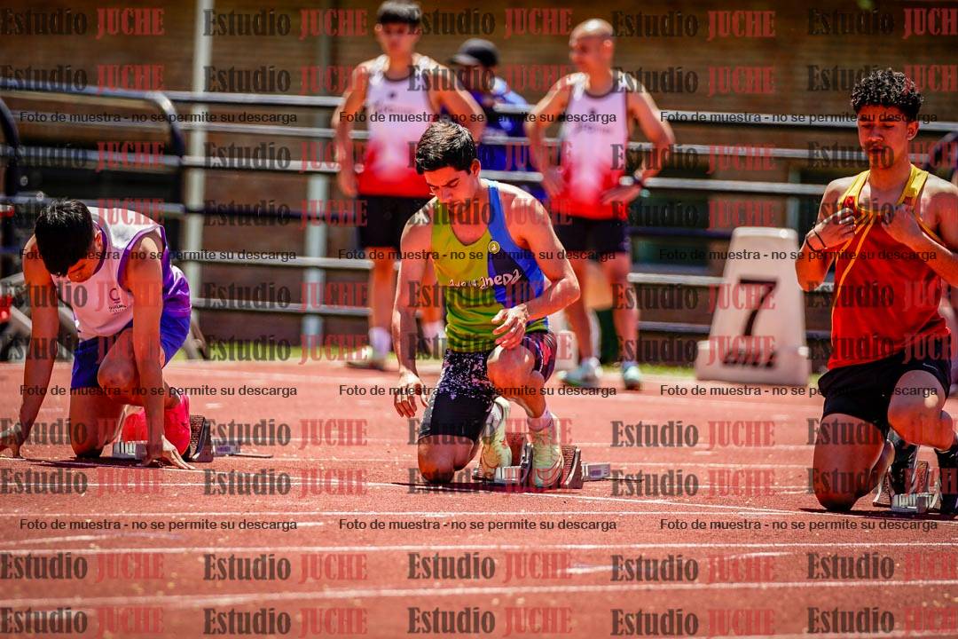 Fotos de los 100 m llanos de varones