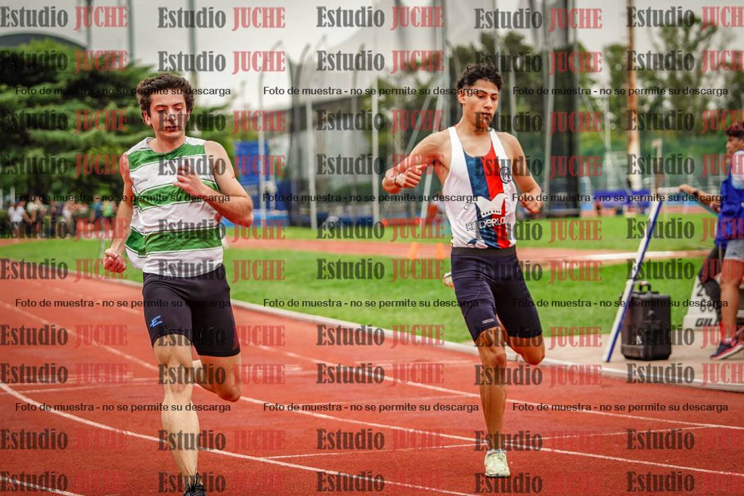 Fotos de los 100 m llanos de varones