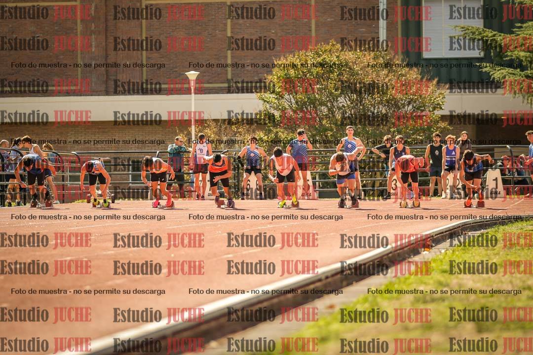 Fotos de los 100 m llanos de varones
