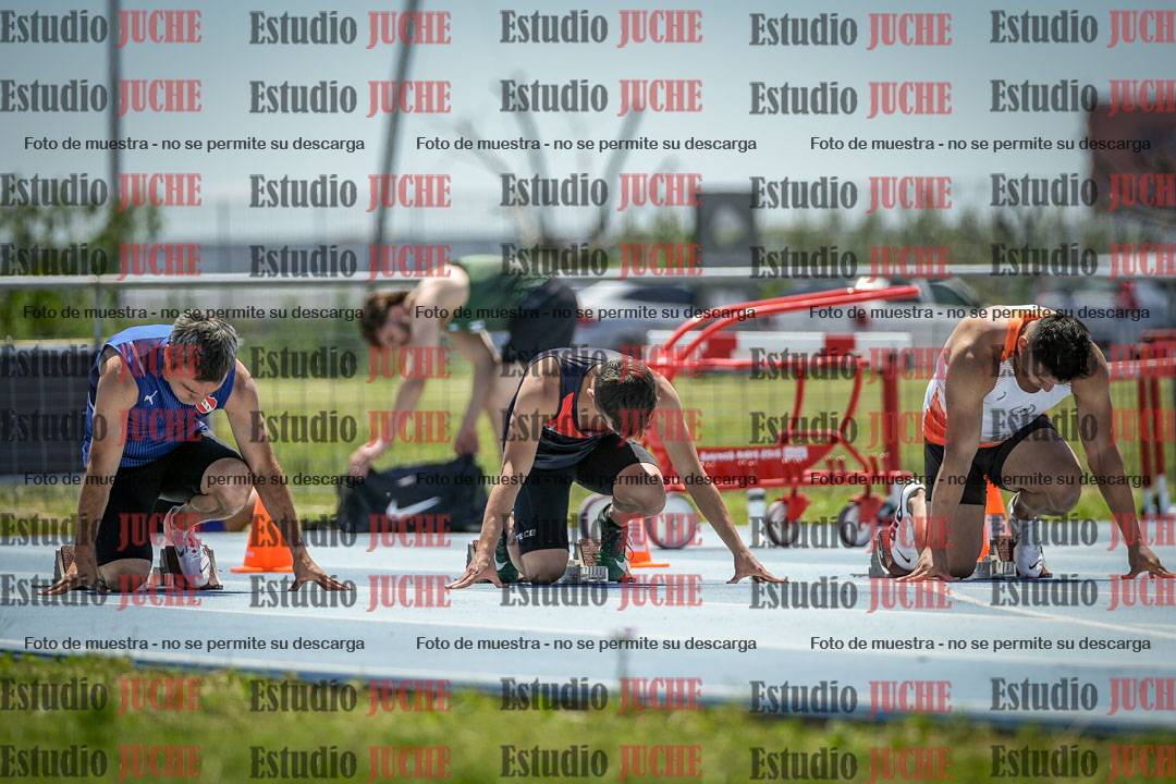 Fotos de los 100 m llanos de varones