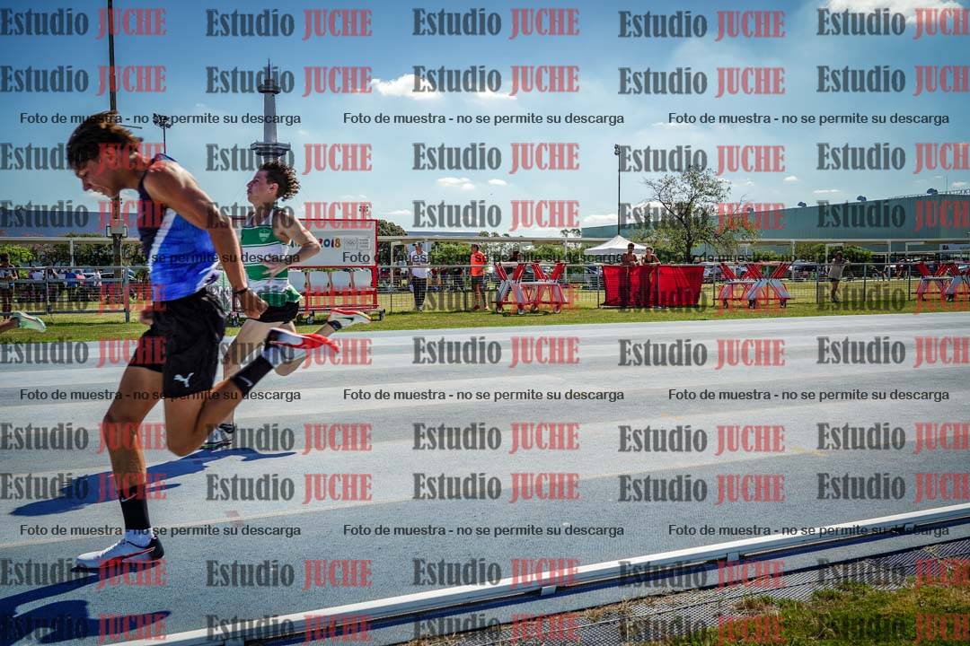Fotos de los 100 m llanos de varones
