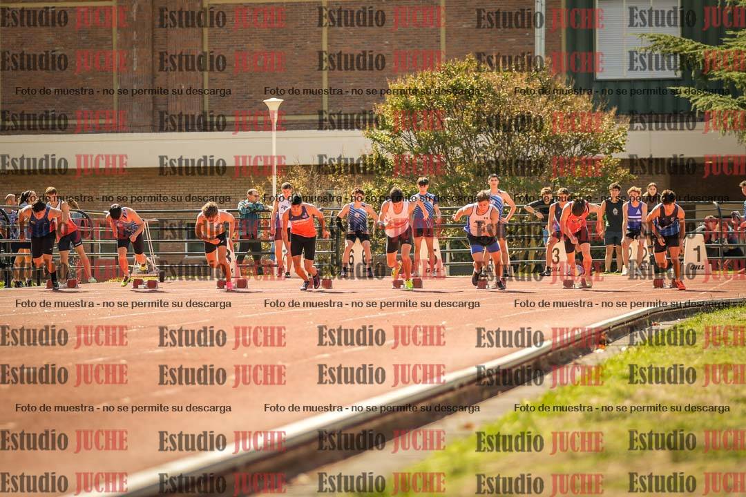 Fotos de los 100 m llanos de varones