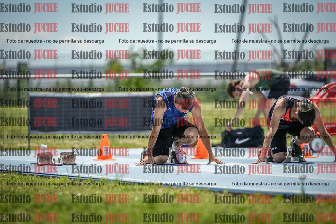Fotos de los 100 m llanos de varones