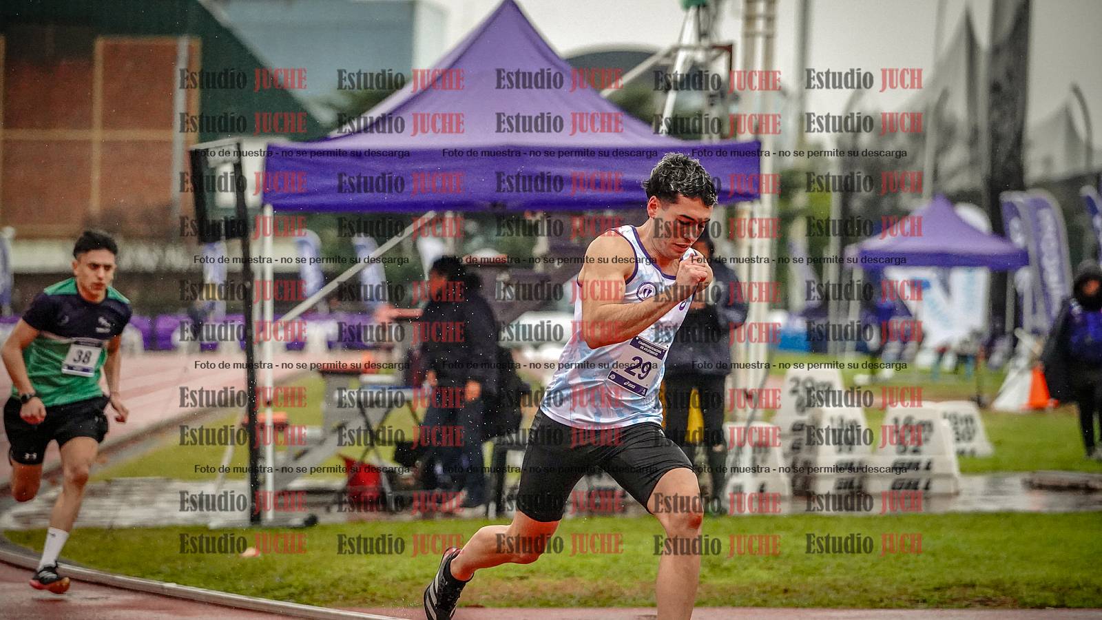 Fotos de los 400 m de varones