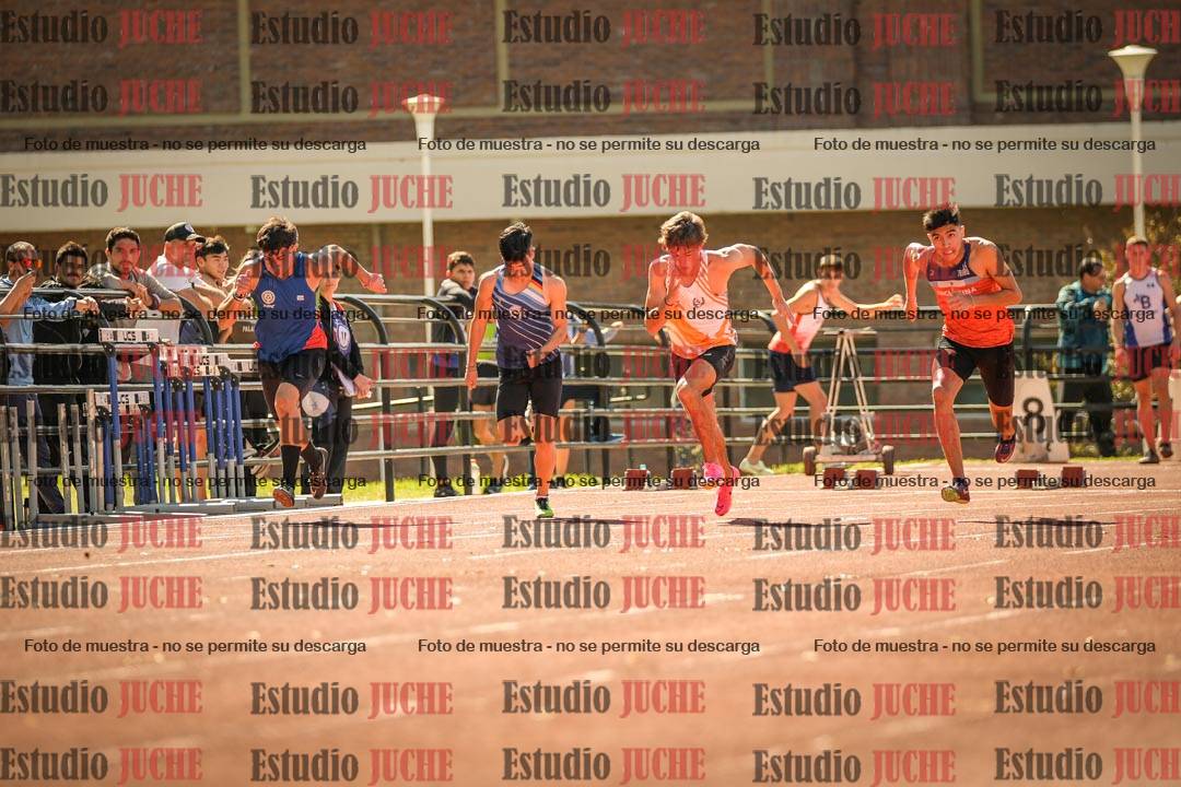 Fotos de los 100 m llanos de varones