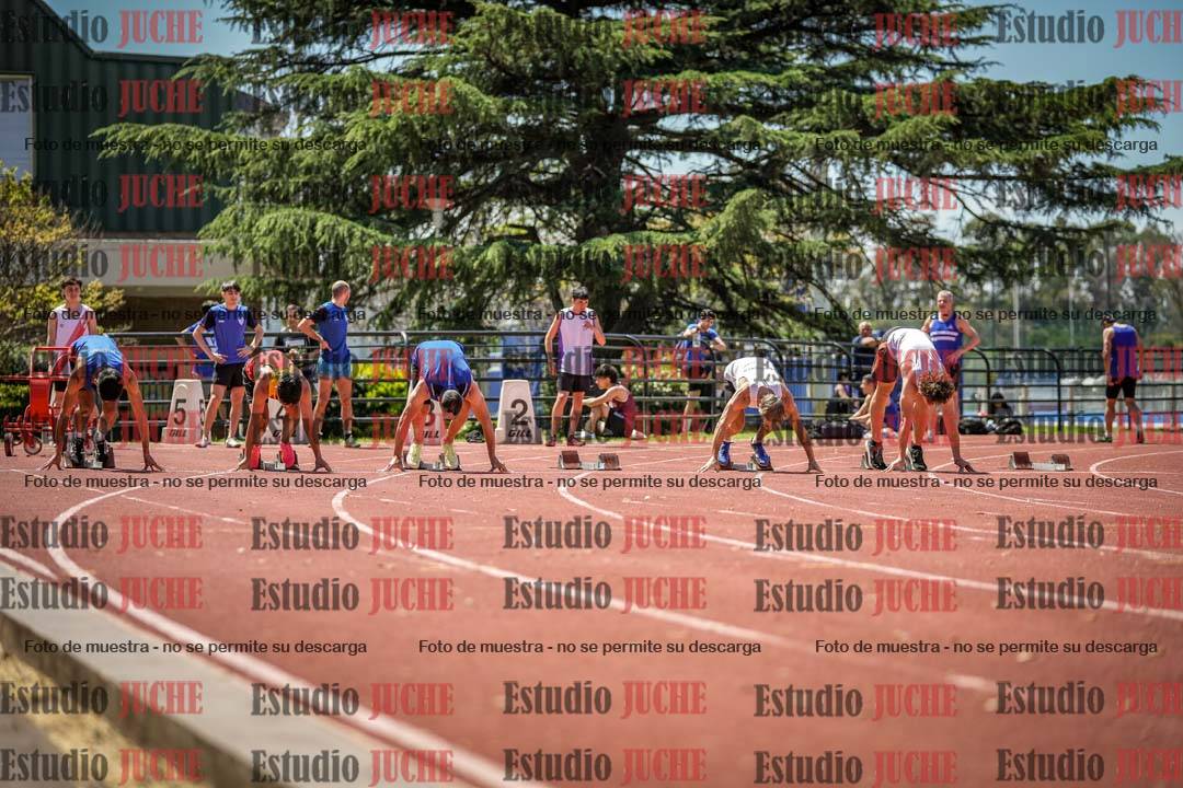 Fotos de los 100 m llanos de varones
