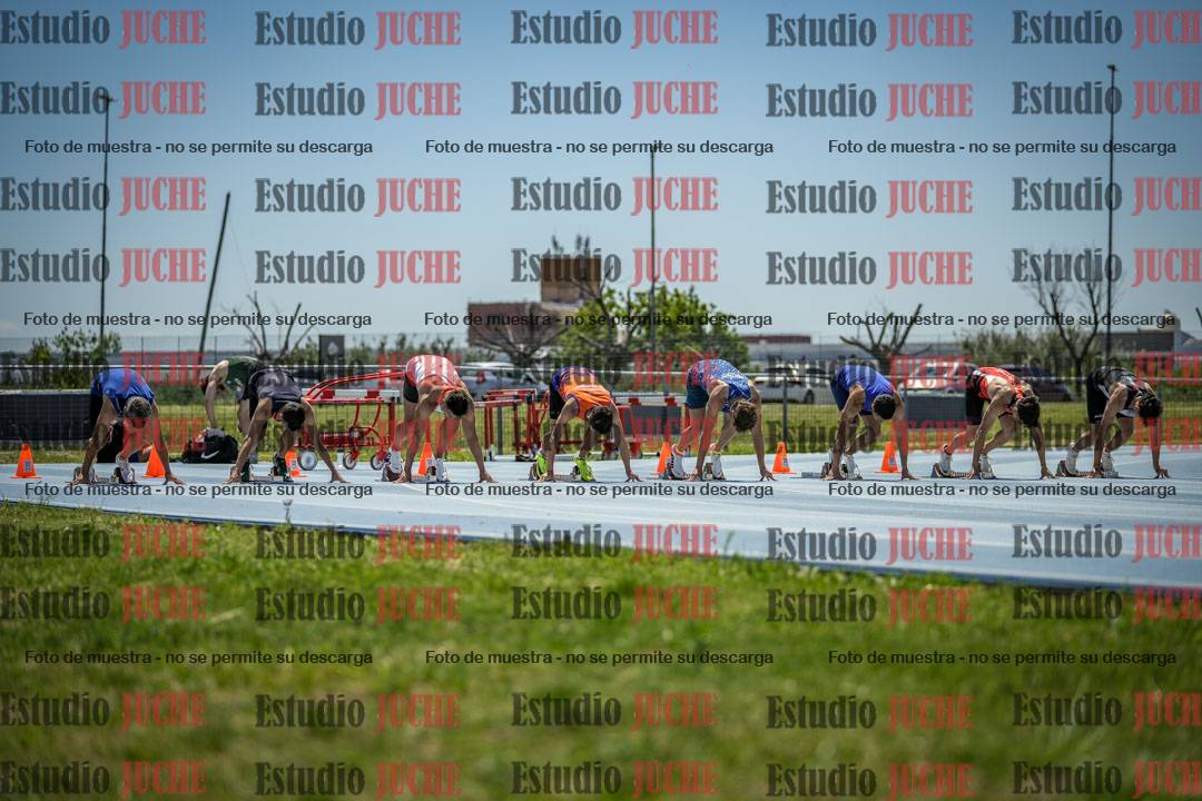 Fotos de los 100 m llanos de varones