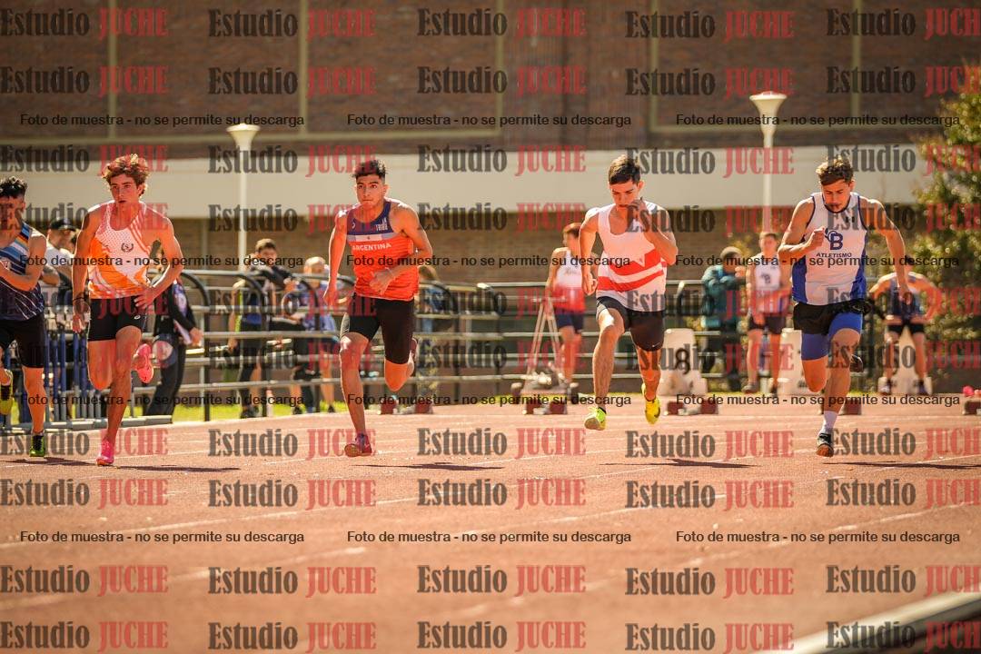 Fotos de los 100 m llanos de varones