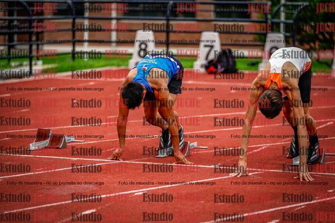 Fotos de los 100 m llanos de varones