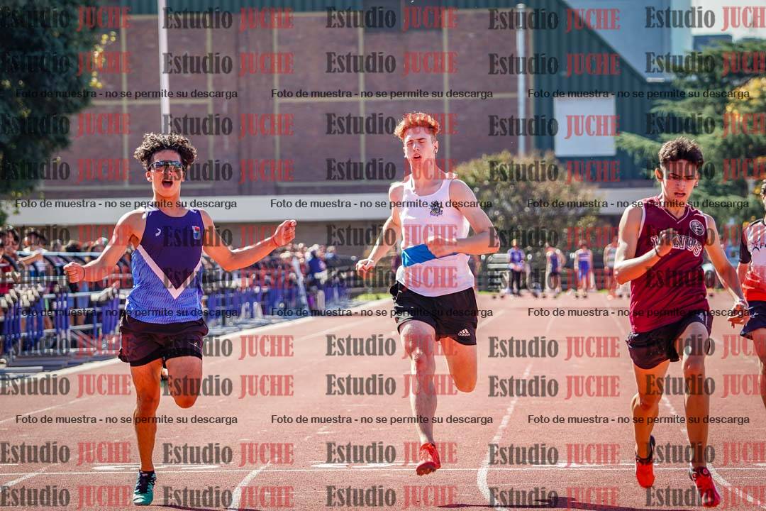 Fotos de los 100 m llanos de varones