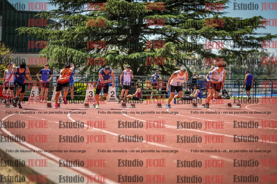 Fotos de los 100 m llanos de varones