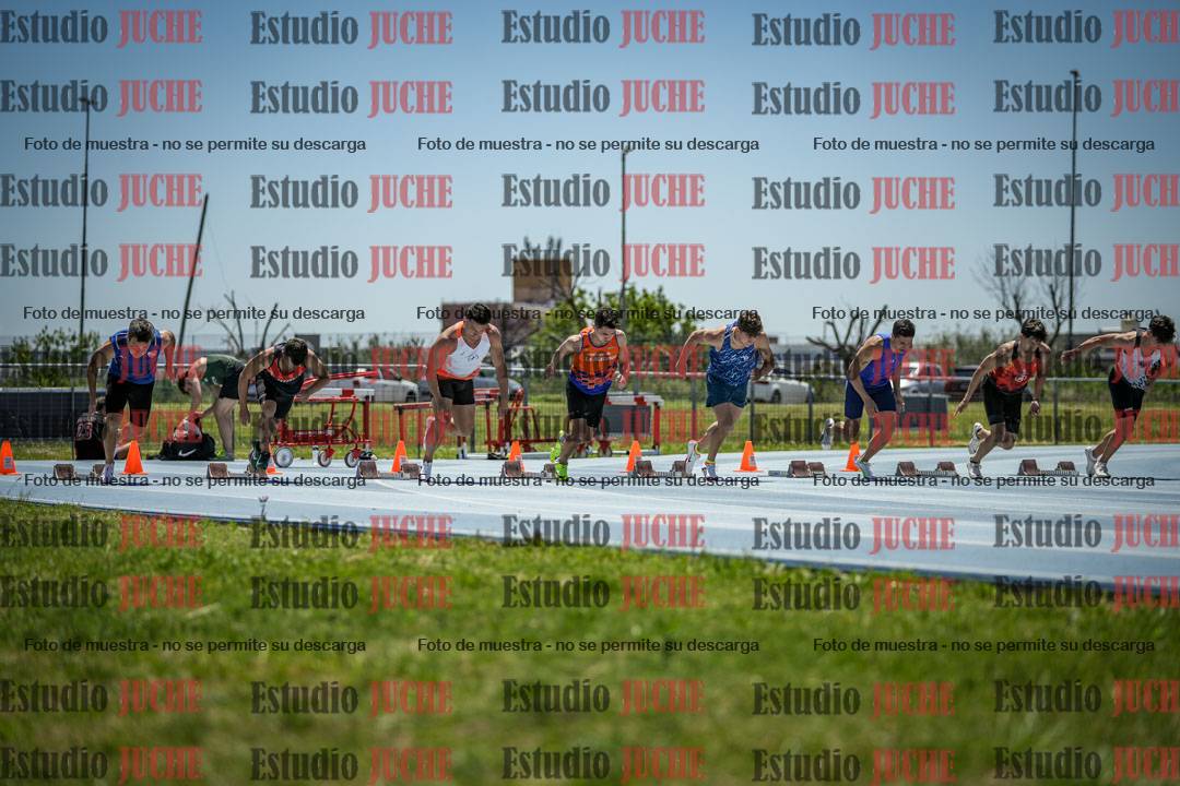 Fotos de los 100 m llanos de varones