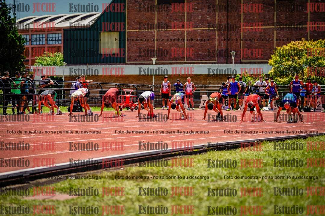 Fotos de los 100 m llanos de varones