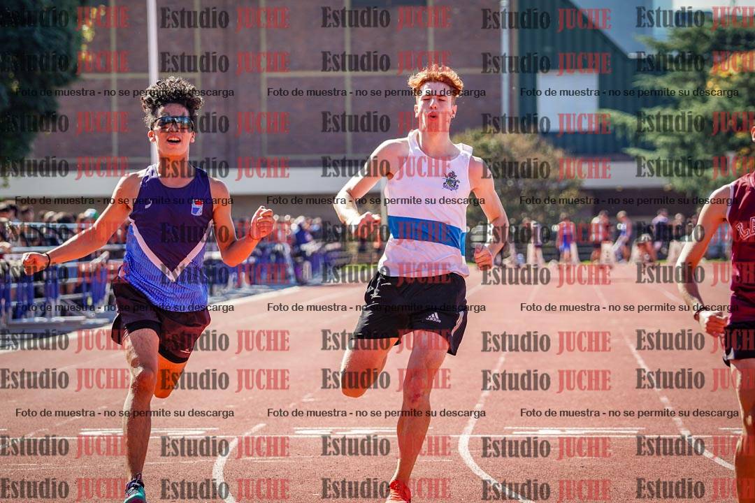 Fotos de los 100 m llanos de varones