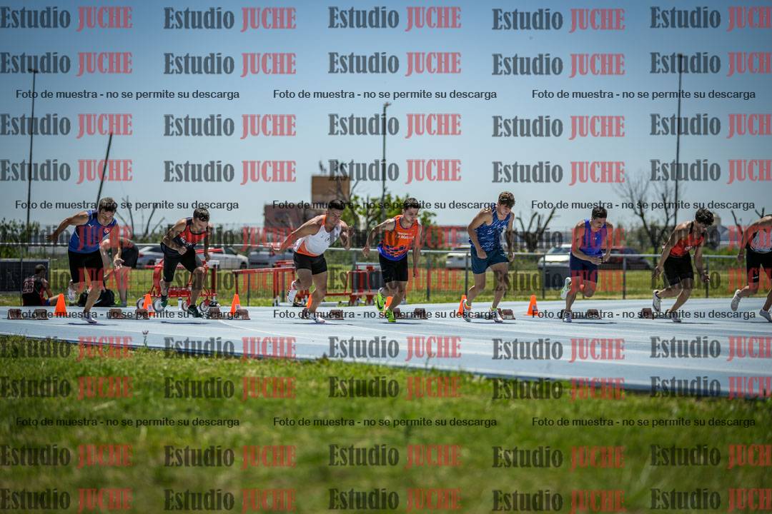 Fotos de los 100 m llanos de varones