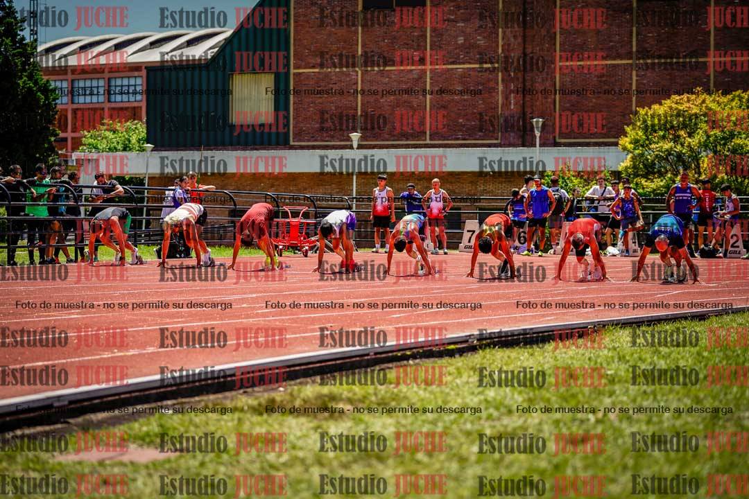 Fotos de los 100 m llanos de varones