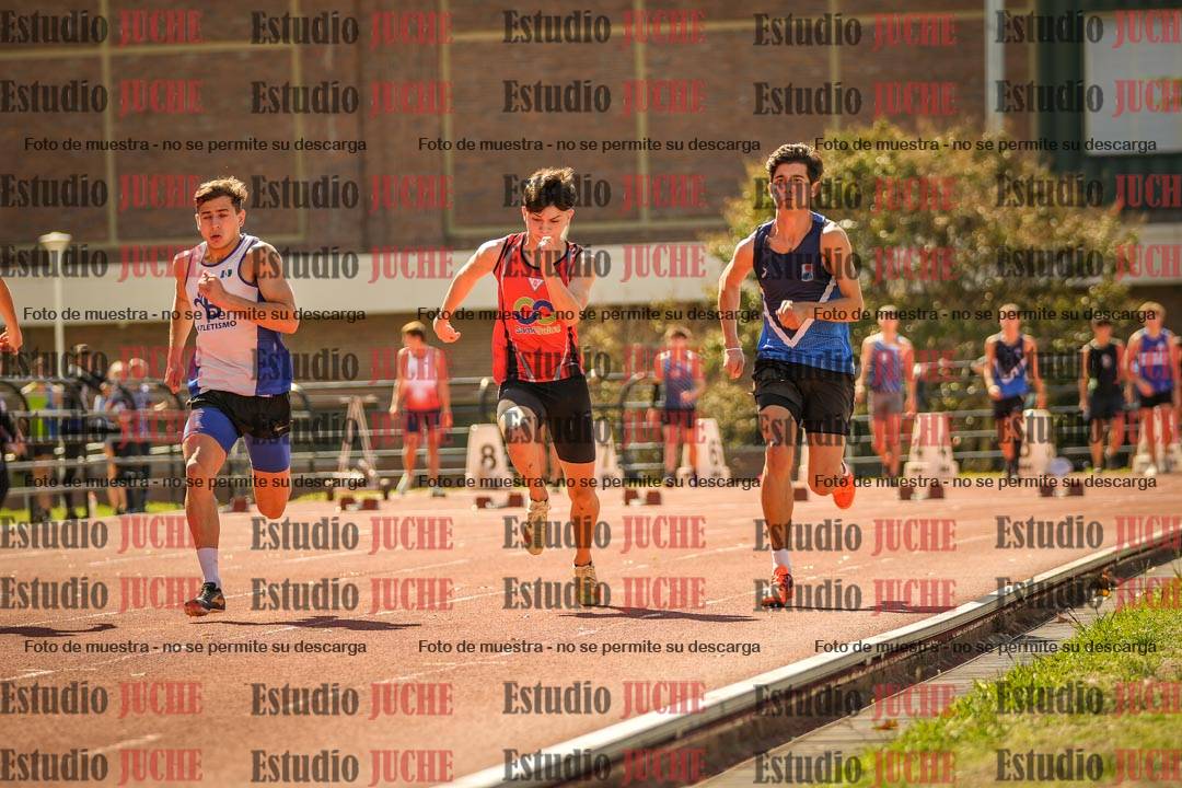 Fotos de los 100 m llanos de varones