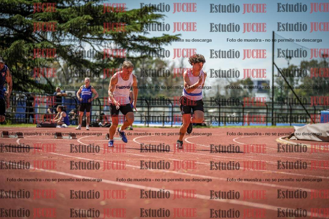 Fotos de los 100 m llanos de varones