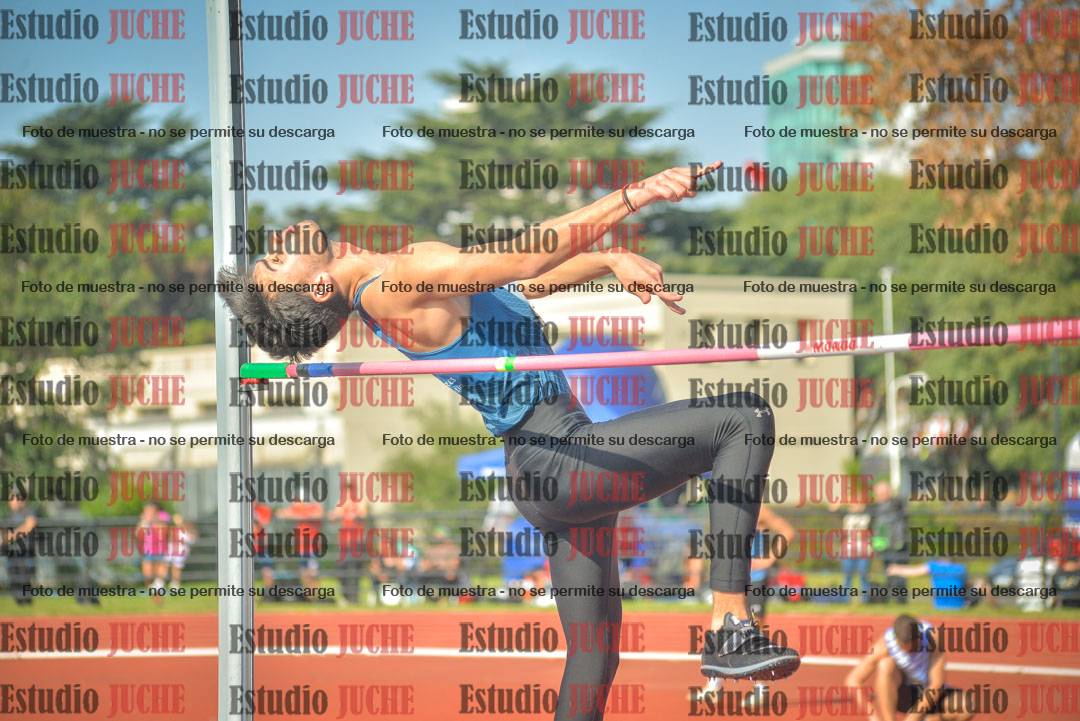 Fotos del salto en alto de varones
